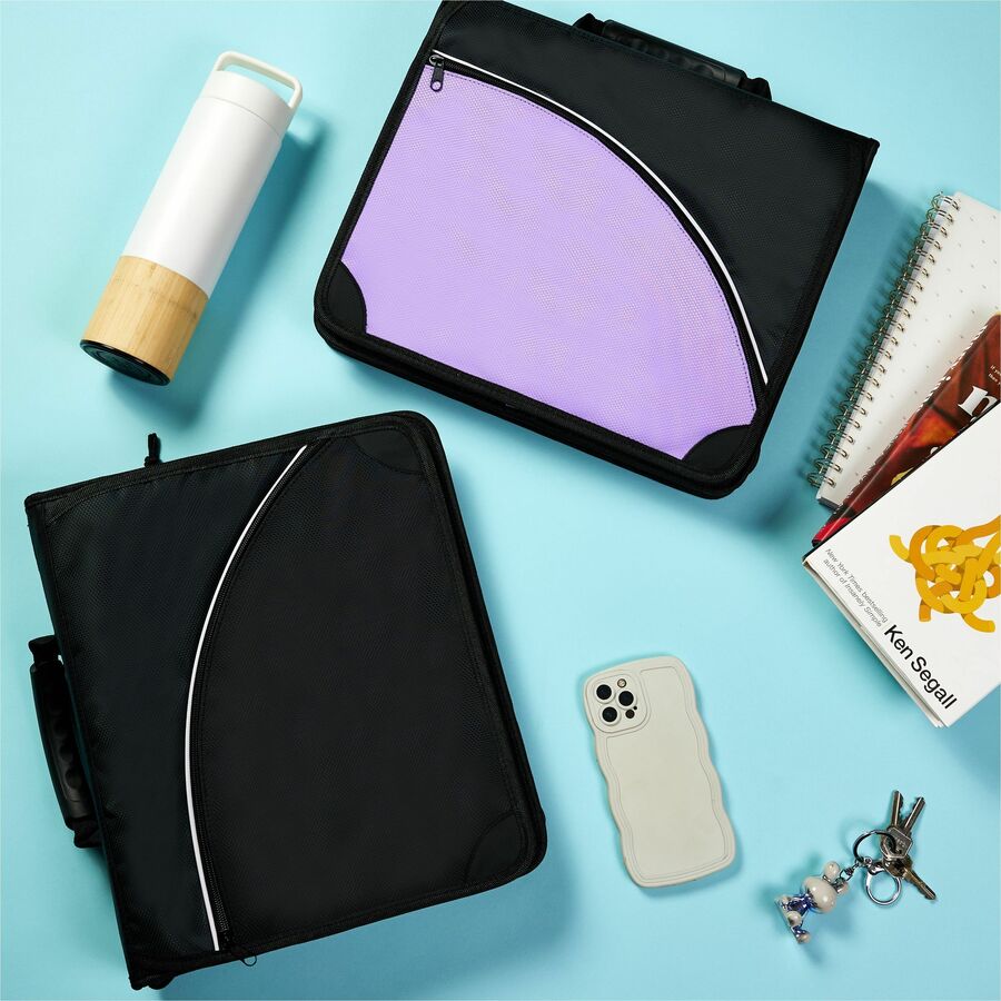 Avery Black Zipper Binder 2" , Round Ring - 26051