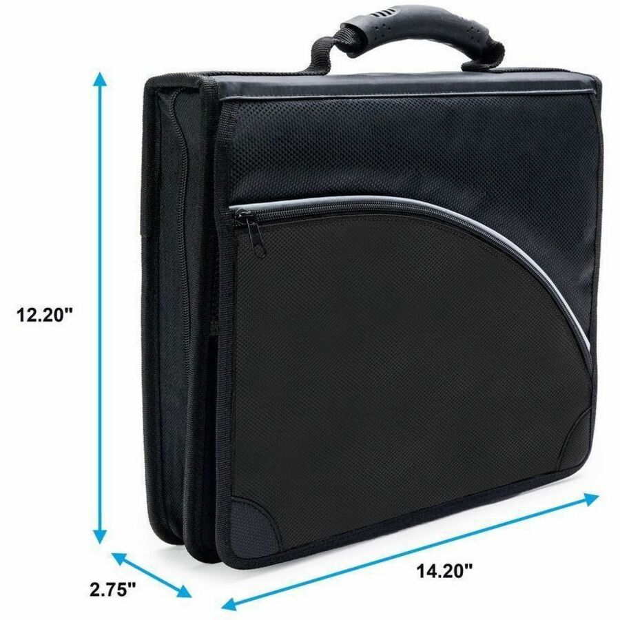 Avery Black Zipper Binder 2" , Round Ring - 26051