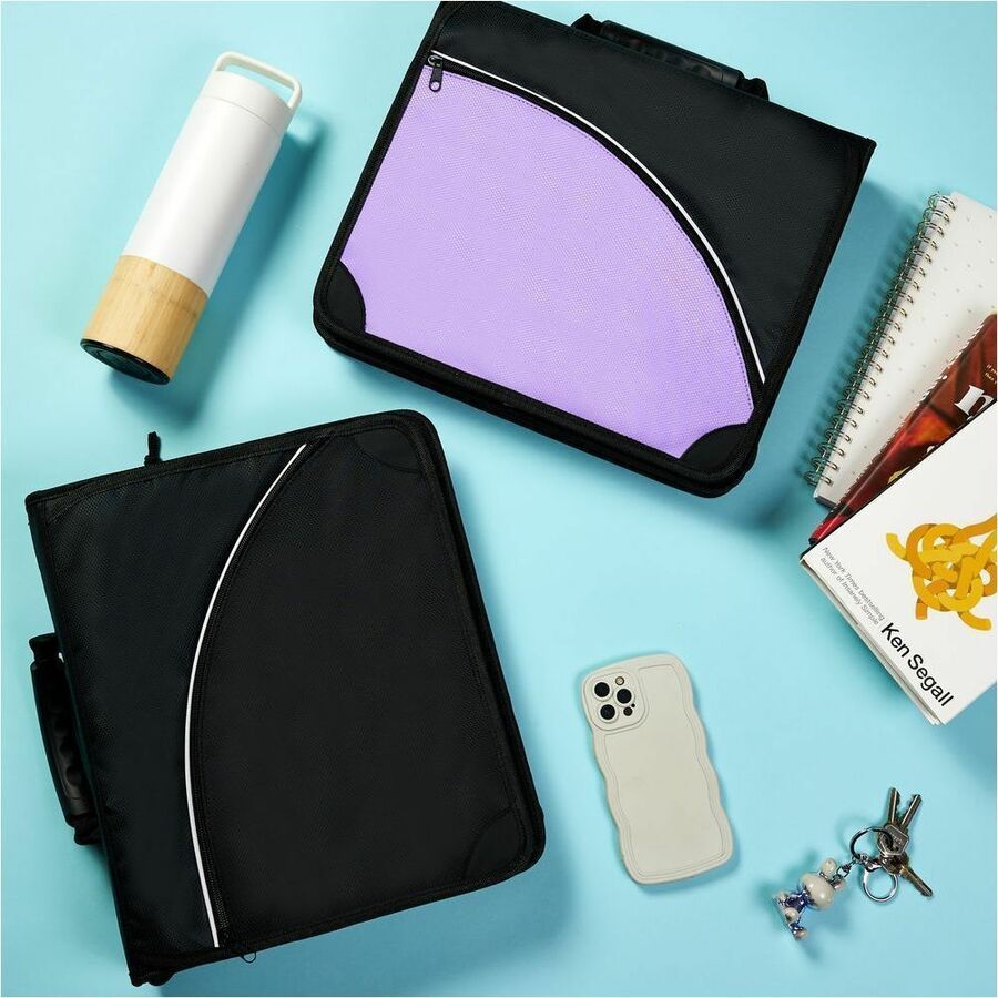 Avery Purple Zipper Binder 2" , Round Ring - 26050