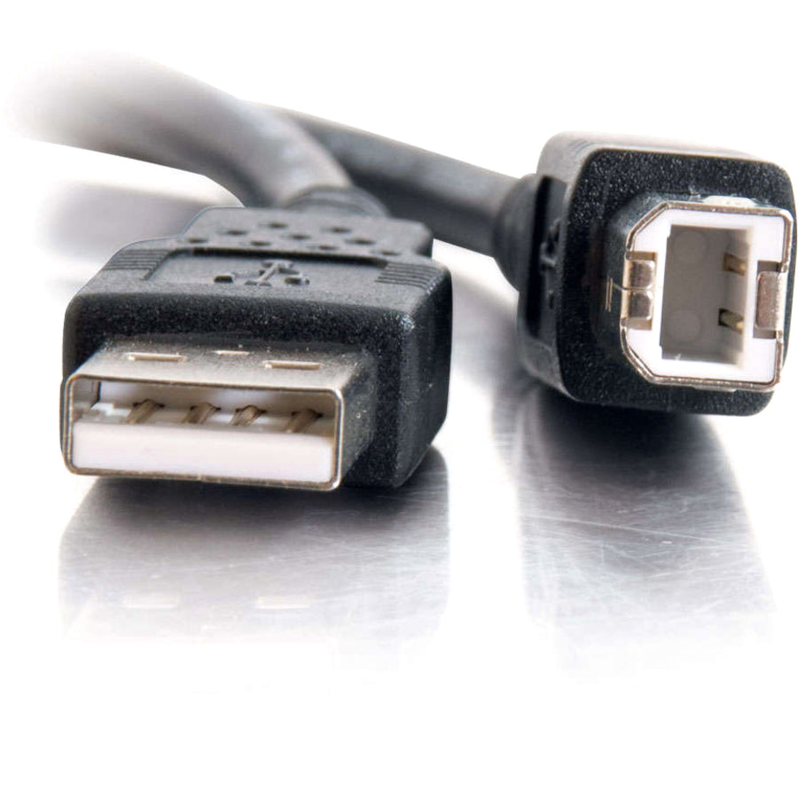Alternate-Image2 Image for C2G 5m (16.4ft) USB Cable - USB A to B - 28AWG Conductor Size - Black
