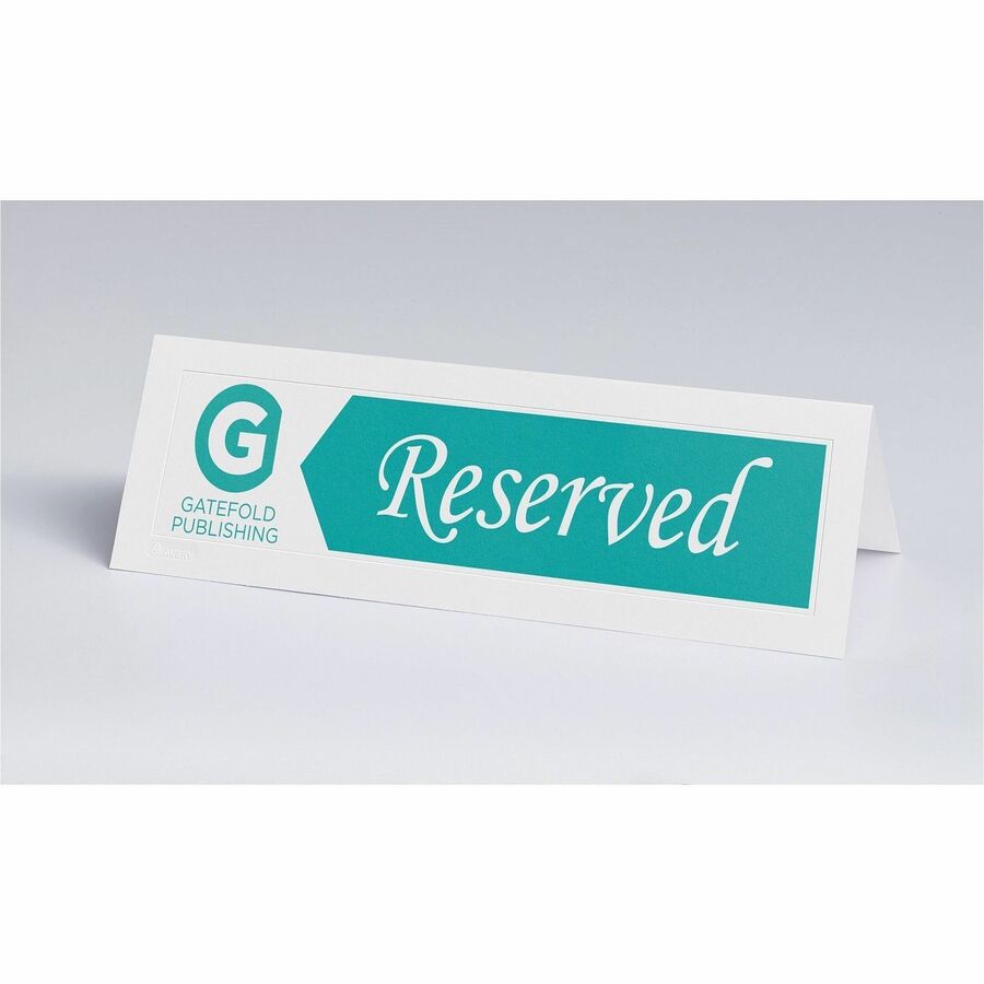 Avery&reg; Large Tent Cardsfor Laser and Inkjet Printers, 3-1/2" x 11" - 5309