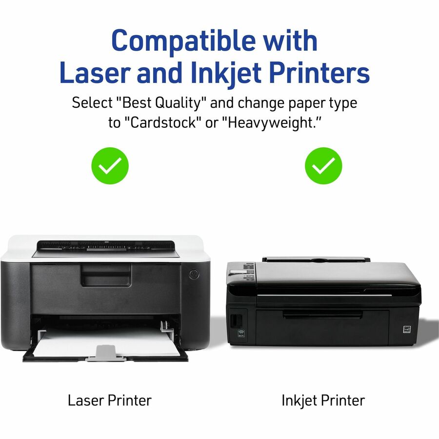 Avery&reg; Large Tent Cardsfor Laser and Inkjet Printers, 3-1/2" x 11" - 5309