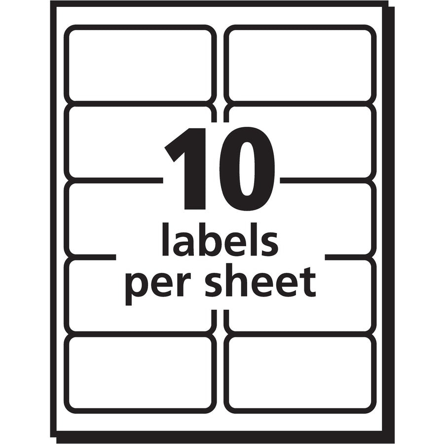 Avery PRES-a-ply™ Shipping Labels for Laser, Inkjet and Copier Printers, 2" x 4" - 30603