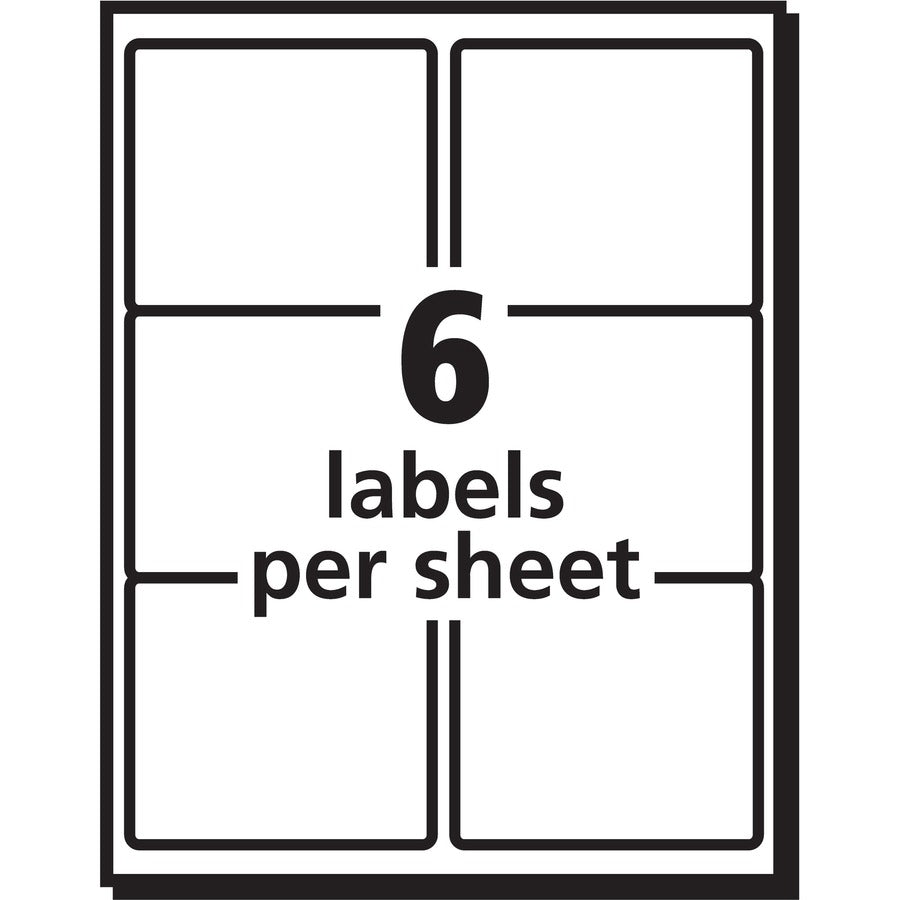 Avery PRES-a-ply™ Shipping Labels for Laser, Inkjet and Copier Printers, 3-1/3" x 4" - 30604